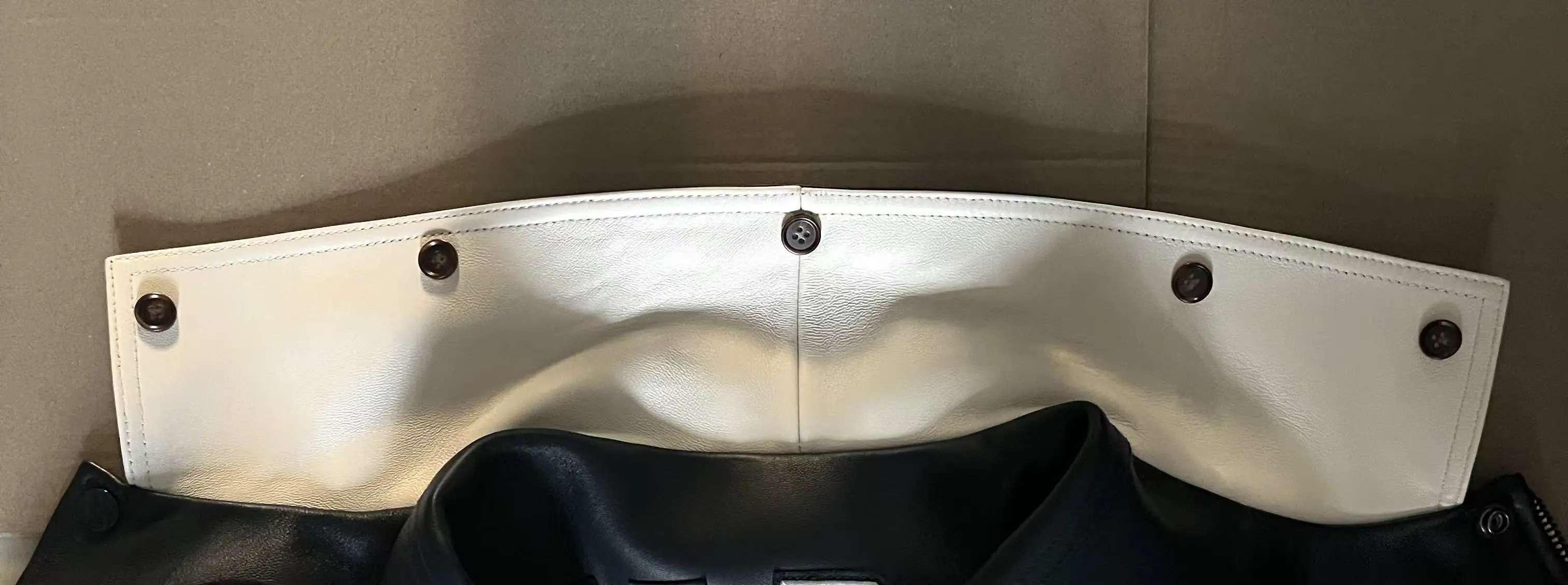 Winter G1 Top Gun Jacken-Zubehör Abnehmbarer Schaffell-Wollkragen Braun Schwarz Original Pelzkragen für Herren-Oberbekleidung – Detail 6