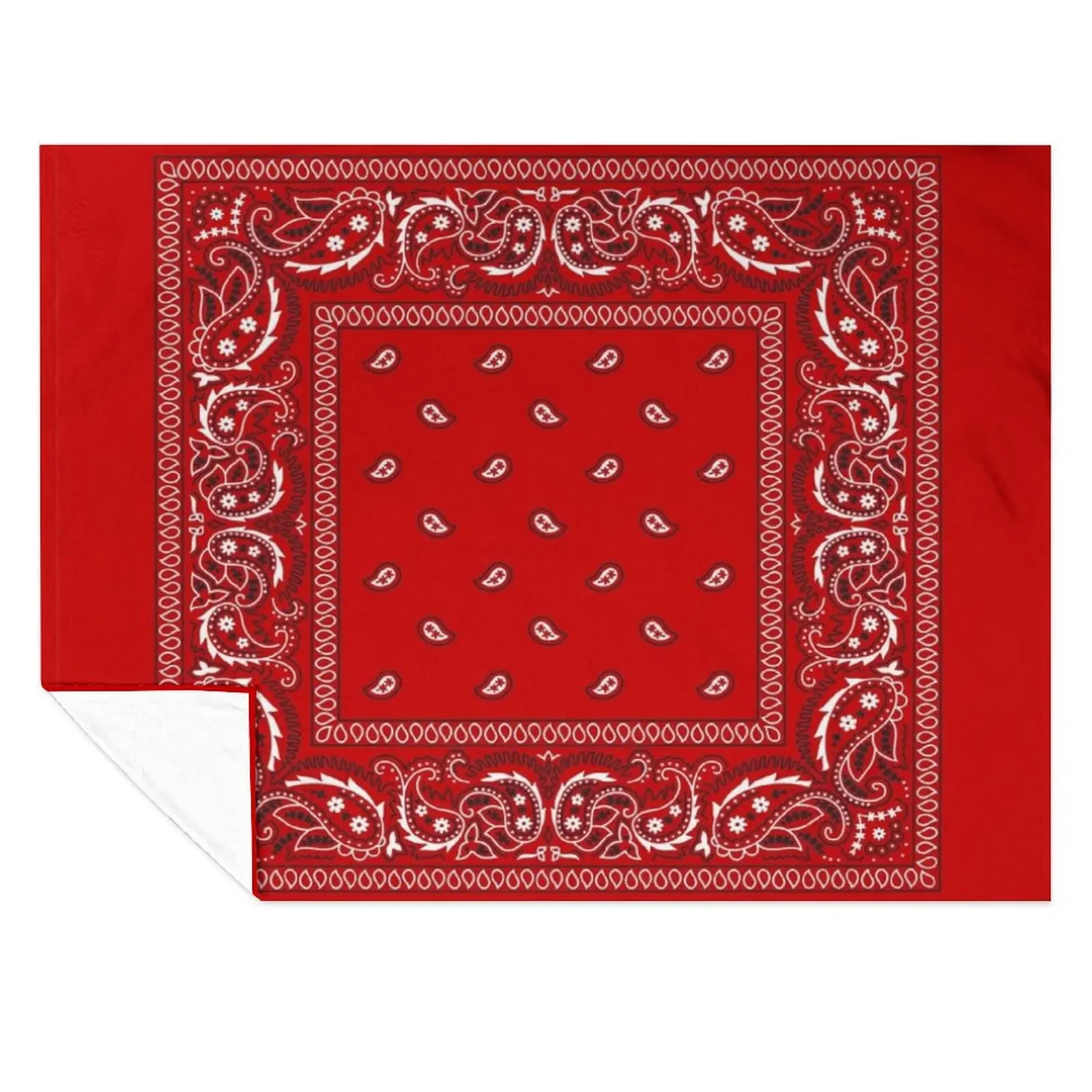 

Bandana - Red Throw Blanket Sofa Throw halloween Soft Big Quilt Blankets