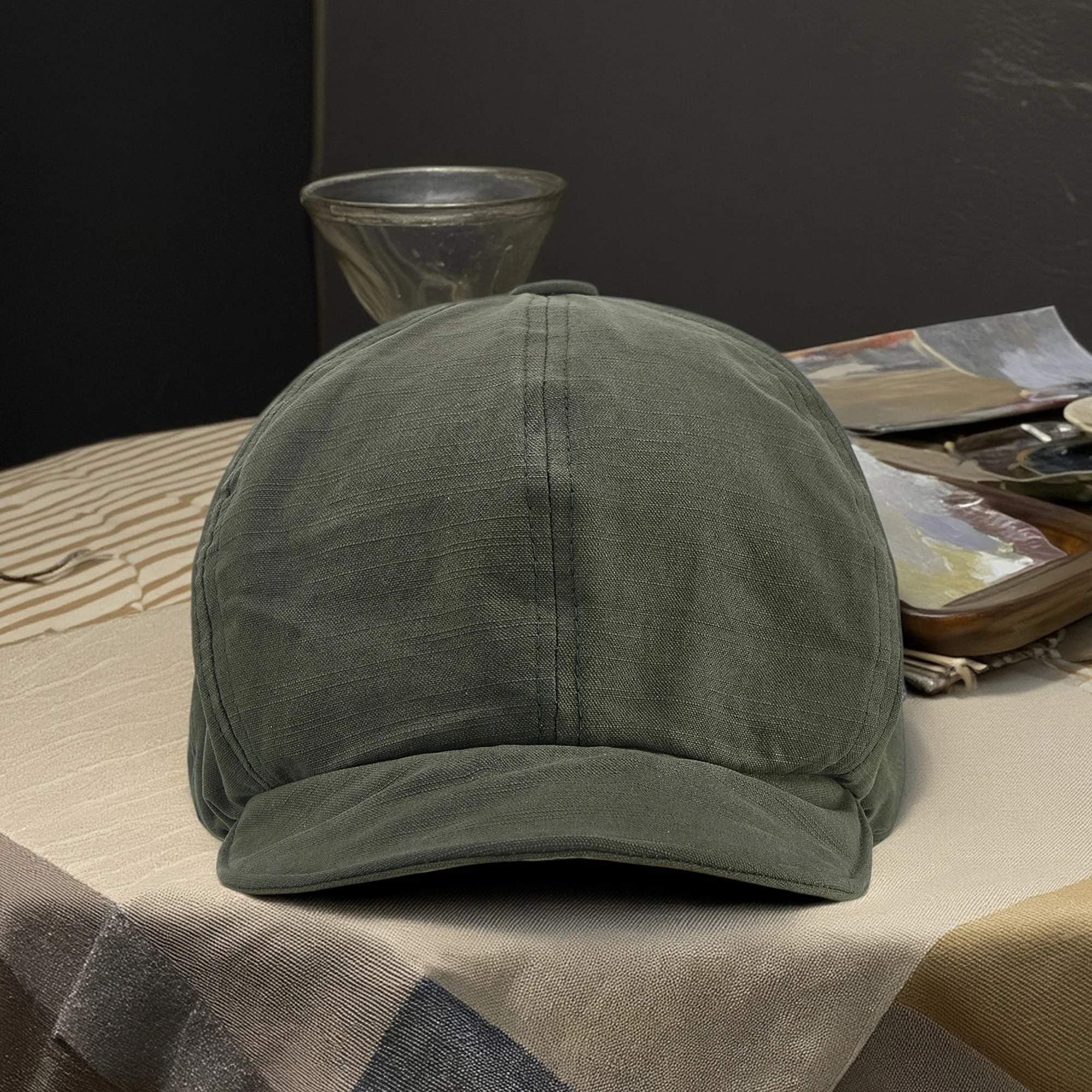 قبعة بيريه نسائية مع حافة ريترو بيكر بوي قبعة ناعمة قابلة للتنفس لرسام اللبلاب مع مشابك ورقية