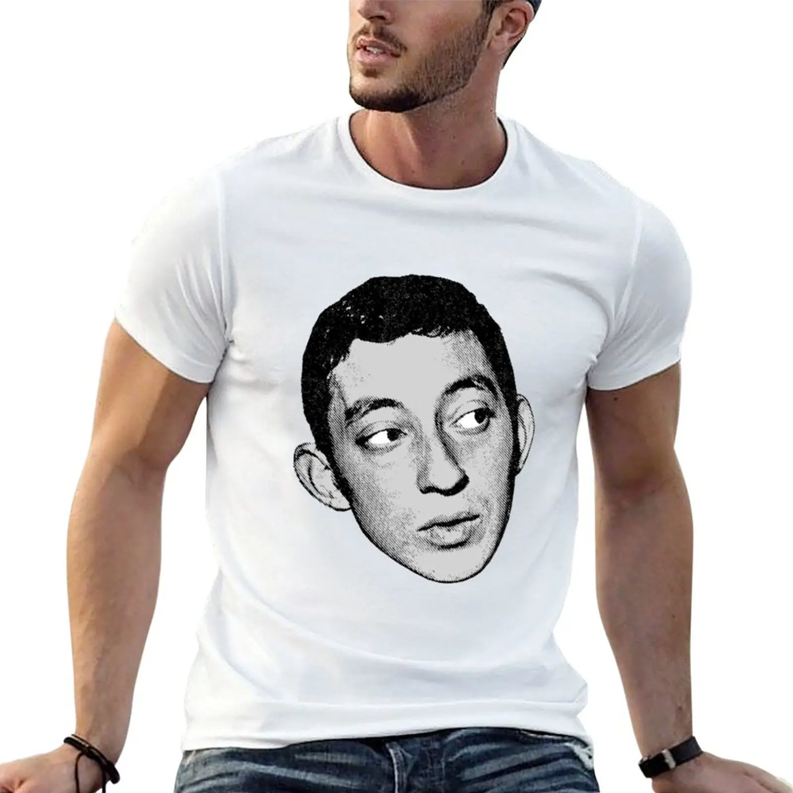 Serge Gainsbourg T-Shirt Work Daily Short Sleeve Top