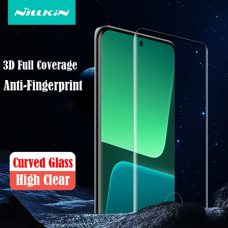 

For Xiaomi 13 Ultra Tempered Glass Nillkin 3D CP+MAX Arc Edge 9D Anti-Fingerprint Full Coverage Anti-Explosion Film For 13 Pro