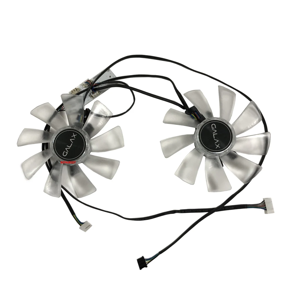 2Pcs/Set,FY10015M12LPA,GPU Cooler,Video Cards Fan,For GALAX RTX 2060 PLUS EX White,GALAX RTX 2080 2070 Super EX (1-Click OC)