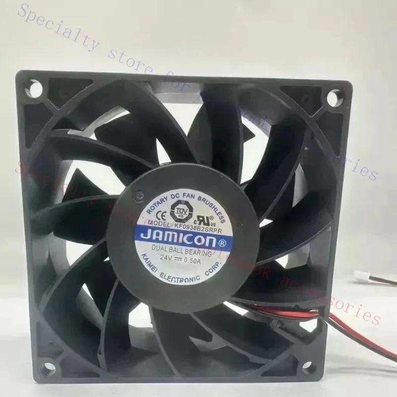 AAA+ New Cooler Fan for JAMICON KF0938B2SRPR 9038 DC24V 0.50A 9CM frequency converter Cooling Fan 90*90*38MM