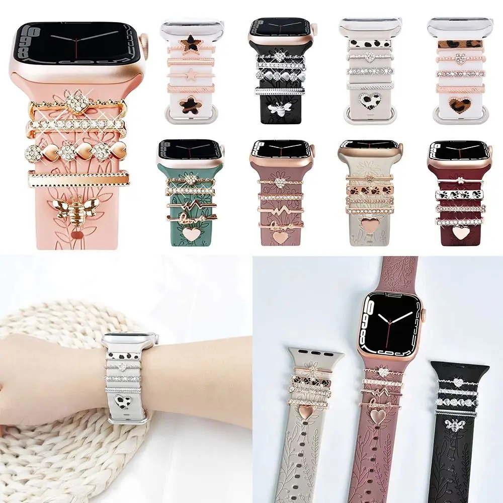 Creative Bracelet Diamond Decorative Ring Strap Accessories Watch Band Ornament Wristbelt Charms