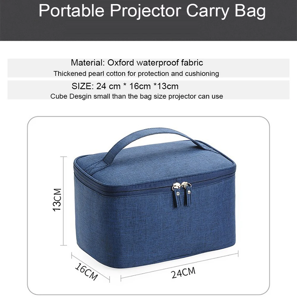 Borsa per proiettore Smartldea HY350 anche per proiettore a forma di cubo come borsa per il trasporto TD91 borsa da viaggio per proiettore in cotone perlato spesso