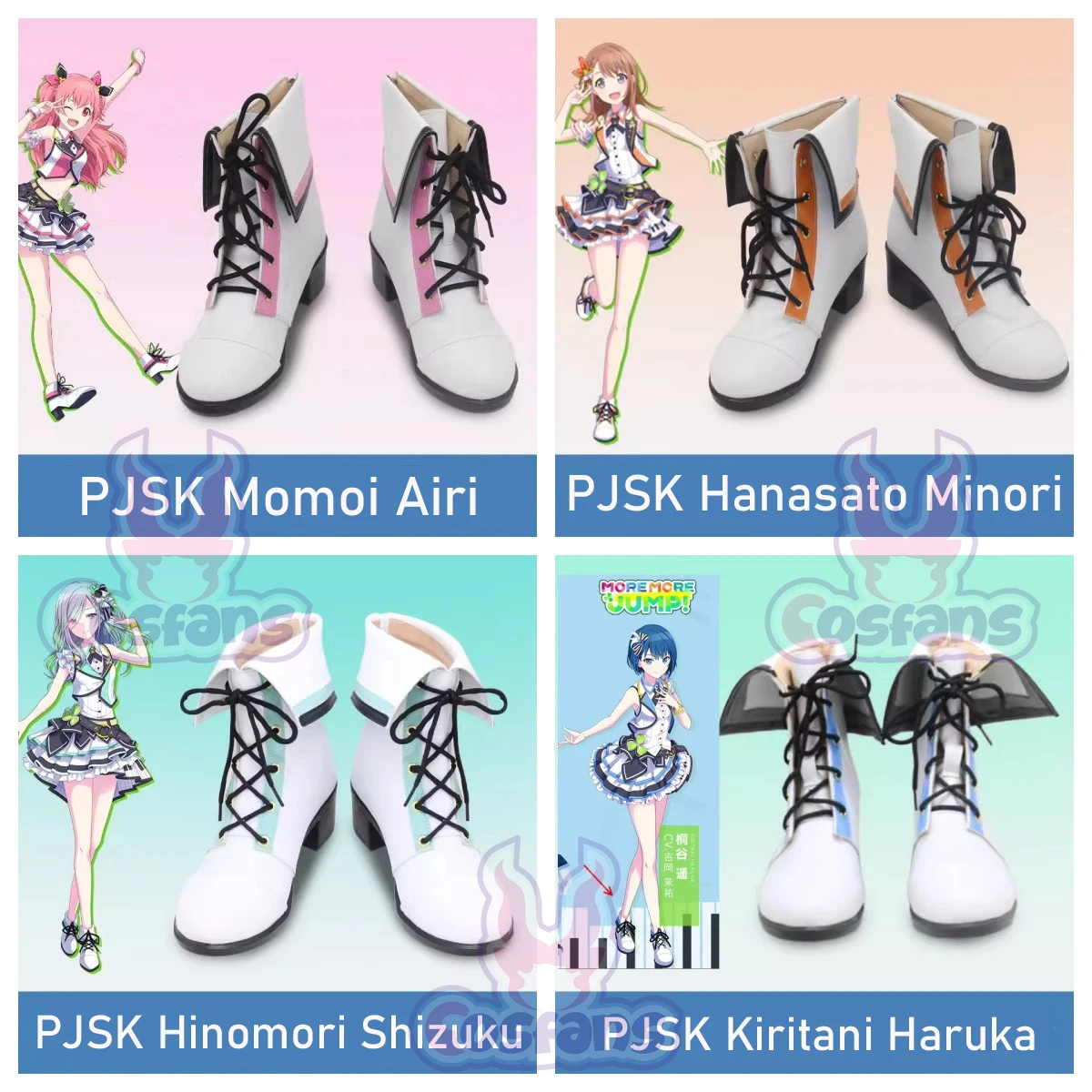 Project Sekai Colorful Stage Feat Momoi Airi Hanasato Minori Kiritani Haruka Hinomori Shizuku Customize Anime Cosplay Shoes