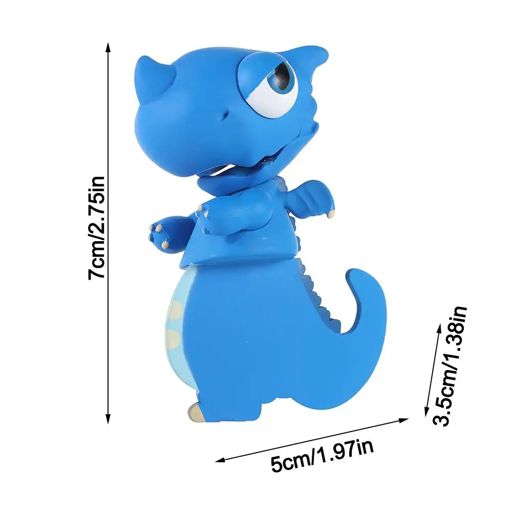 لطيف ستيريو 3D ديناصور الإشارات المرجعية البلاستيكية لطيف مضحك القرطاسية أحمق كتاب علامات الكرتون الحيوان الإشارات المرجعية #6