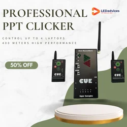 Super Cuelights Factory Original PPT Presenter Clicker 400m 1330Ft Professional Meeting Event PPT Controller Perfect Cue