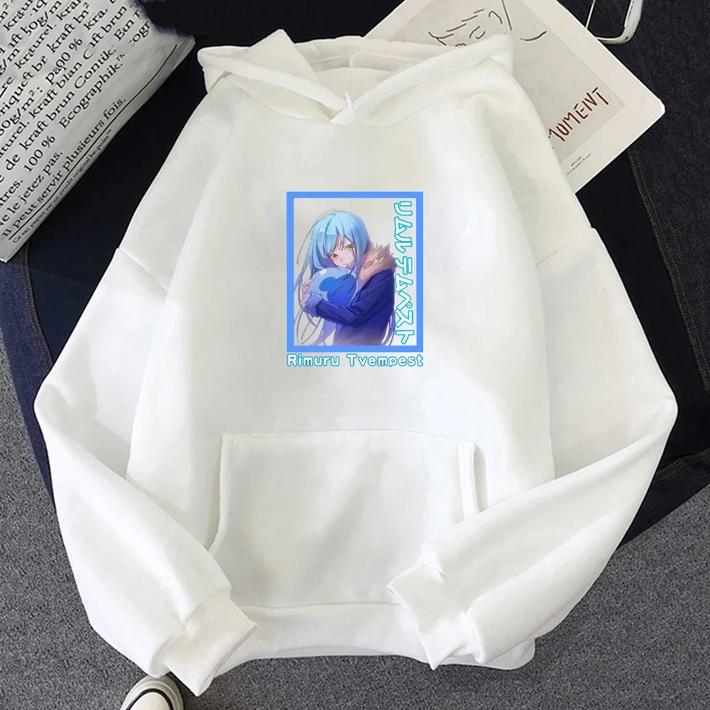 Japanese Cartoon Women Hoodie Anime Tensei Shitara Slime Datta Ken Cosplay Hoodies Rimuru Print Sweatshirt Long Sleeve Clothing