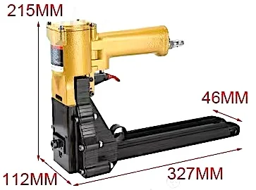 TY80613C Pneumatic 23 Gauge Carton Stapler to staple through boxes made of tough materials Box Sealing Tools