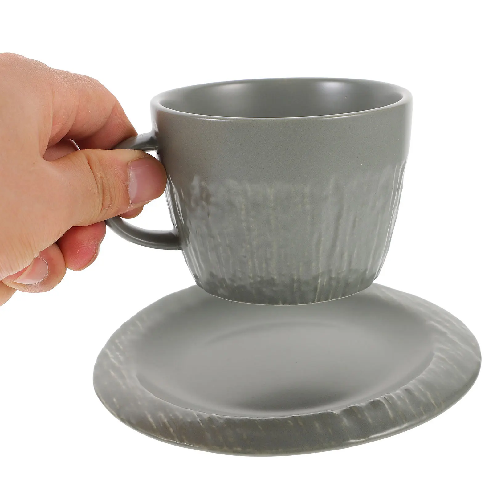 

1Set Ceramic Coffee Cup European Style Ceramic Mug for Home Office Cafe Tea Drinking Coffee Mugs Saucer Set