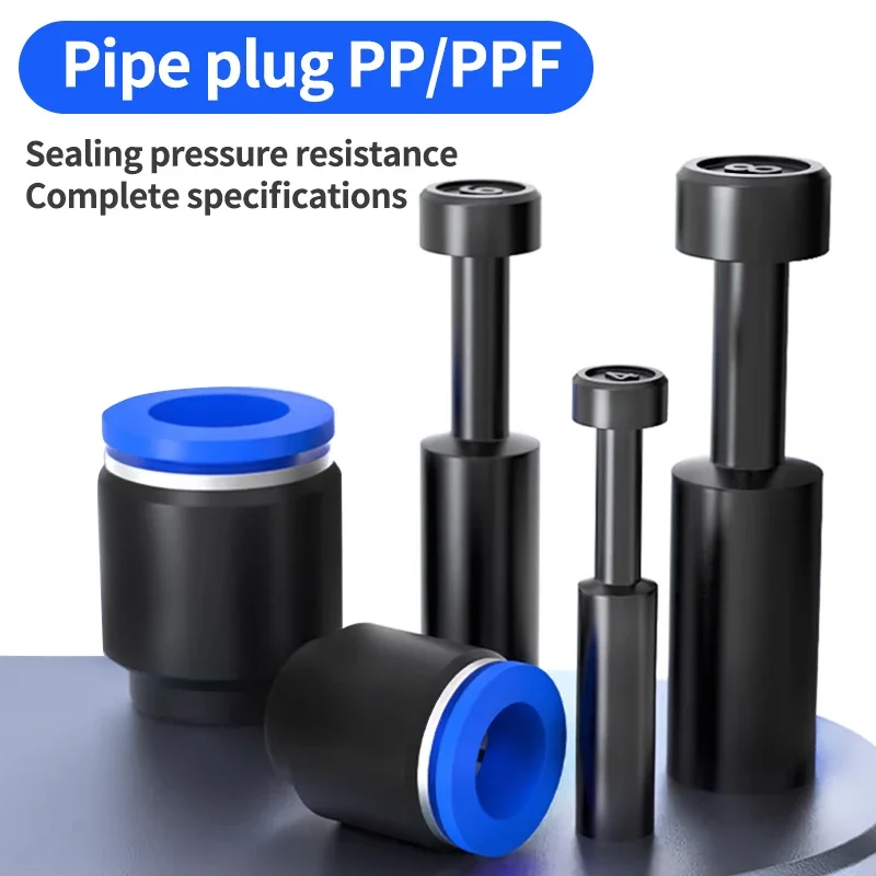 

End Stop Plug Pneumatic Plastic Connection Air Hose Quick Push in to Fitting Fittings Tubing Connector Pipe Connectors