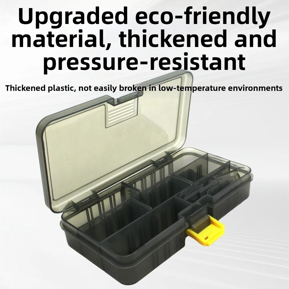 Small Tackle Box With Removable Compartments Portable Fishing Lure Storage Organizer For Hooks Swivels Bait Compact Plastic Case