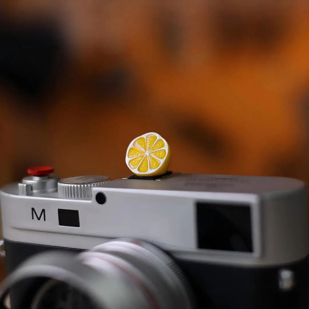 DIY Lovely Mini Fruit Camera Hot Shoe Cover Protector for Canon R50 Nikon Z30 Z8 Fuji XT5 XT50 Leica Q3 Sony Mirrorless Camera view 2