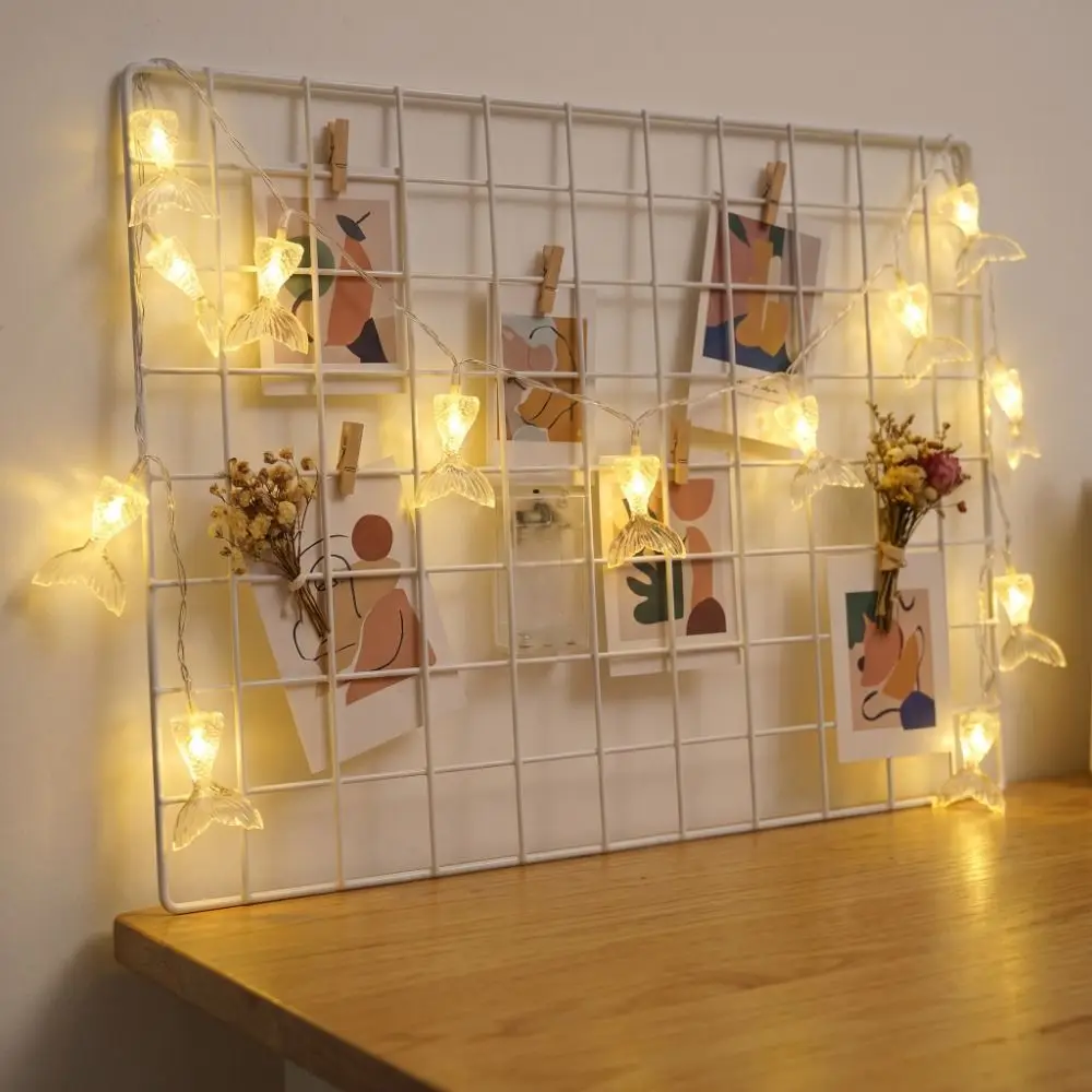 Multicolor Mermaid Tail LED String Lights Ocean Theme LED Ocean Aquarium Themed Decor Lights Fairy Light Aquarium Themed