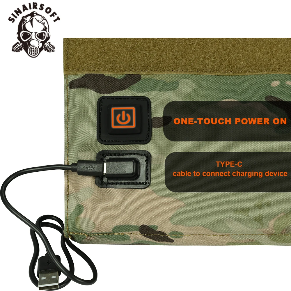 SINAIRSOFT taktik M4 9mm dergisi isıtıcı kılıfı çok fonksiyonlu IPSC açık avcılık USB powerbag ayarlanabilir sıcaklık