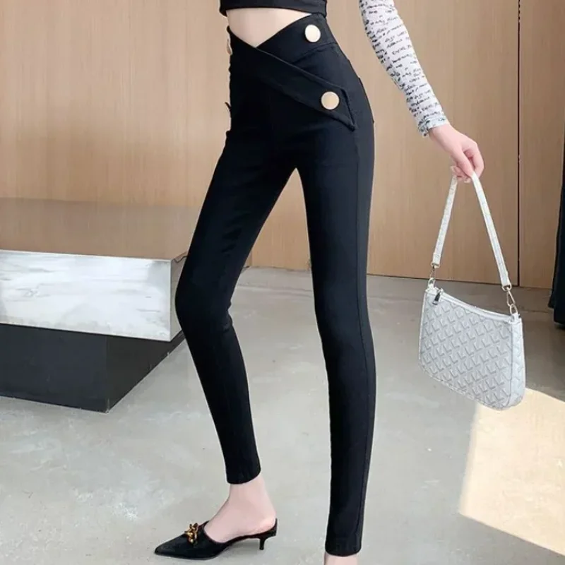 Cotton Leggings High Waist Slim Skinny Woman Trousers Comfortable Stretch Original Casual Korean Fashion Autumn Pants for Women