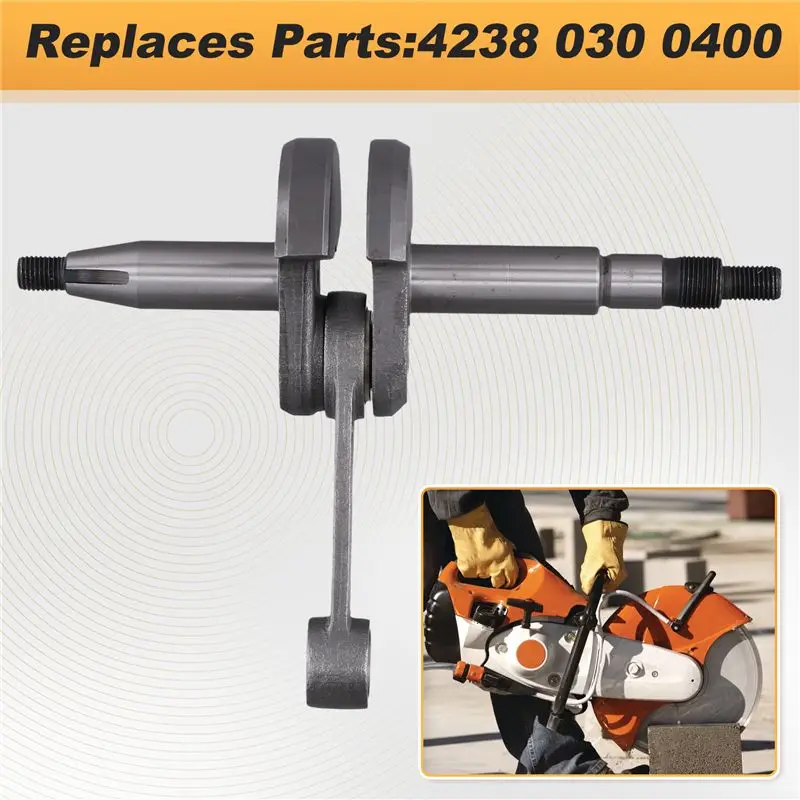 For TS410 TS420 Chainsaw Crankshaft Replacement Part# 4238 030 0400 Cut Off Concrete Saw Repair-AA26