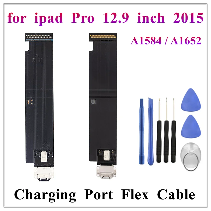 1Pcs USB Charger Charging Port Dock Connector Flex Cable Ribbon For IPad Pro 12.9 Inch 2015 1st A1584 A1652 Replacement Parts