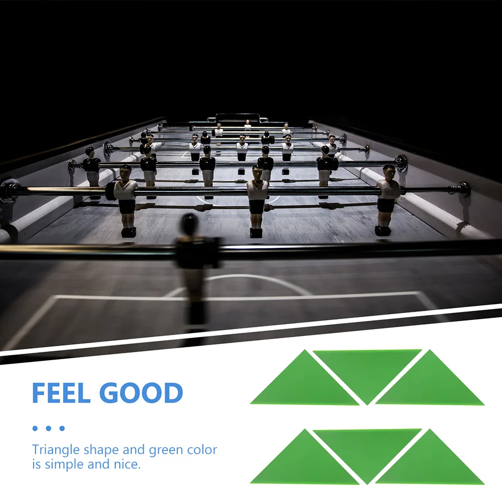 

8pcs Foosball Table Corner Protectors Green Triangle Durable ABS Anti-Scratch Easy Clean Smooth Surface Table Football