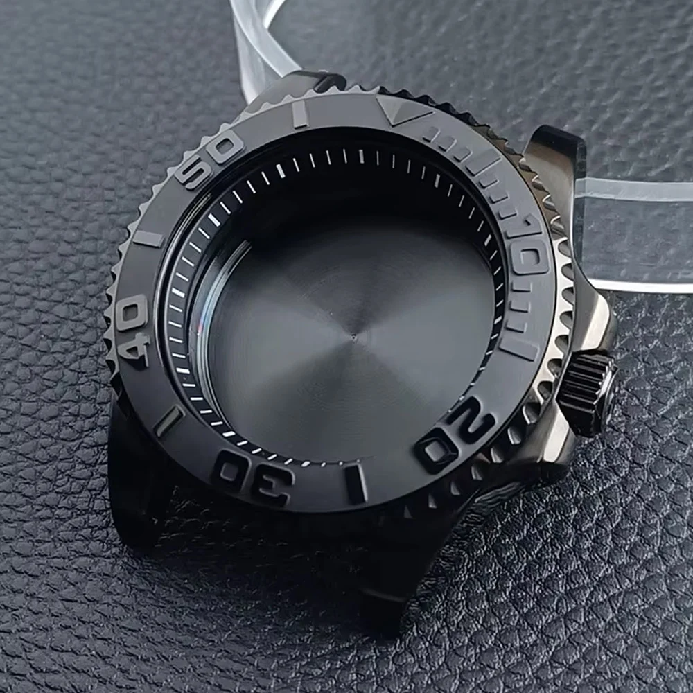 

NH35 High-quality 40.5mm Silvery/black GMT Have Chapter Ring Steel Case Fit NH34 NH35 NH36 Movement Sapphire Glass Watch Box