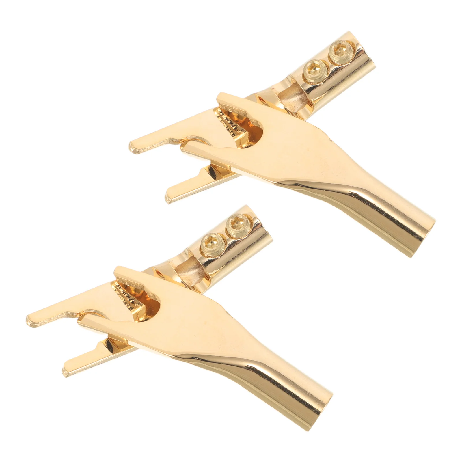 

4Pcs Speaker Wire Y Plugs Spade Connectors Copper Terminal Adapter for Amplifier Home Audio Theater Cable Connection