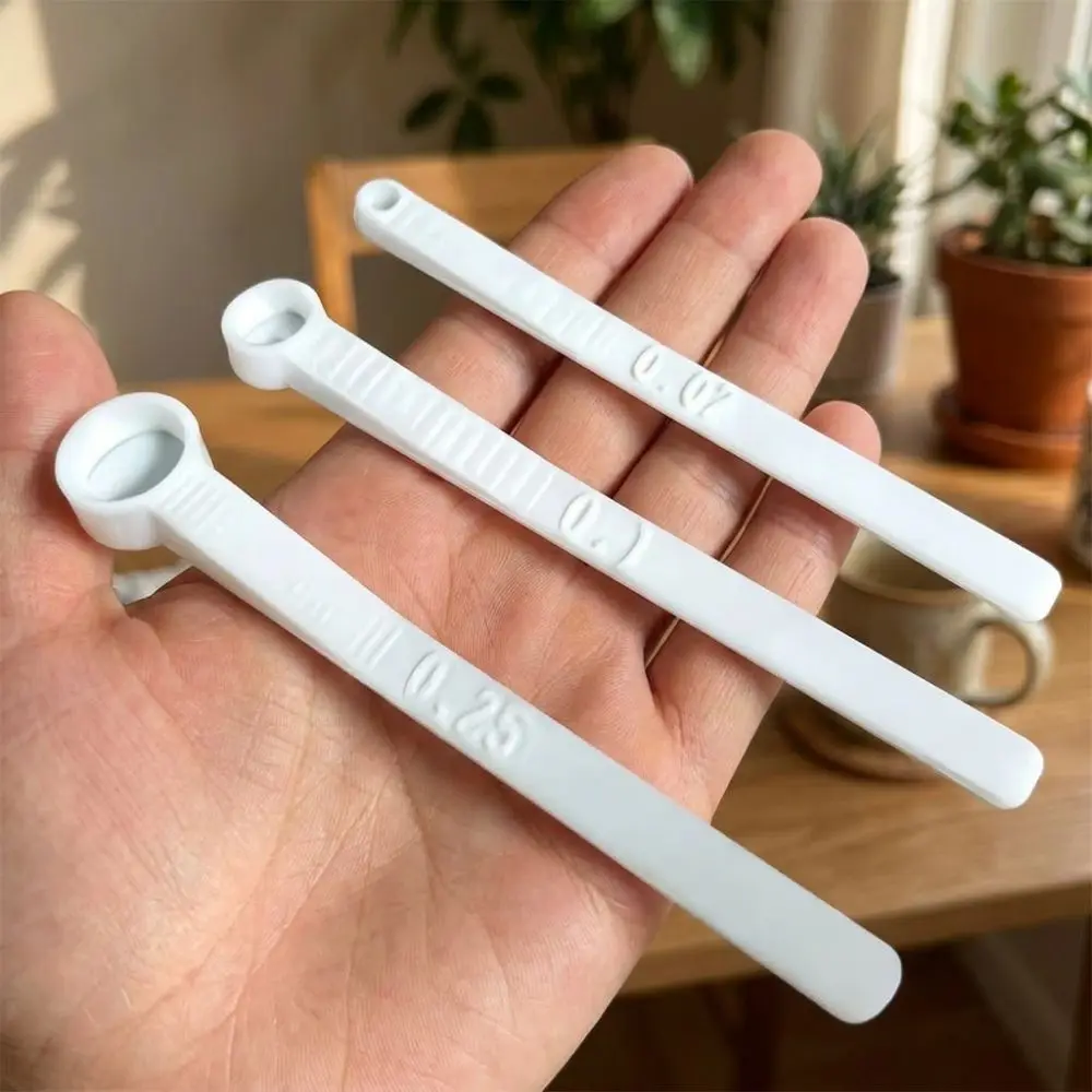 3Pcs Multi-size Fish Food Measuring Spoon Precise Scale Prevents Overfeeding Aquarium Feeding Scoop Long Handle Food-grade
