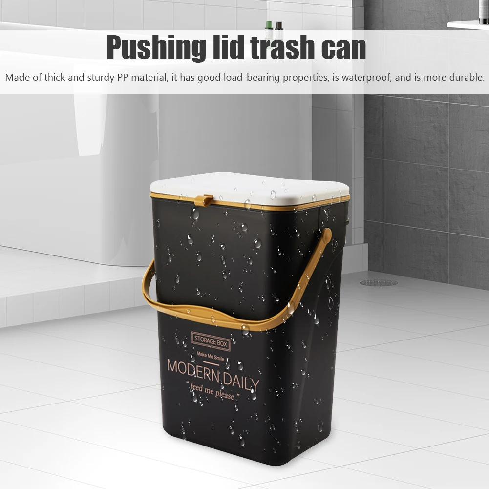 

Hanging Garbage Basket Large Capacity 7/12L Compost Bin Recycling Garbage Can Wall Mounted for Kitchen Counter Top Or Under Sink