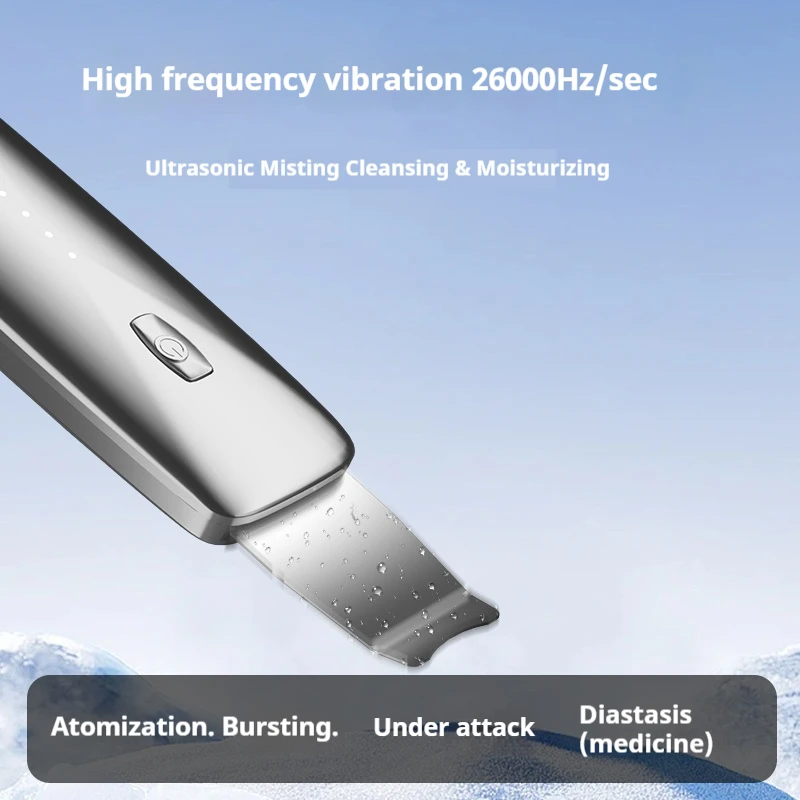 Comedondrukker Ultrasone Huid Scrubber Facial Pore Acne Peeling Spatel Mee-eter Verwijderen Schop Gezicht Diepe Reiniging Apparaat