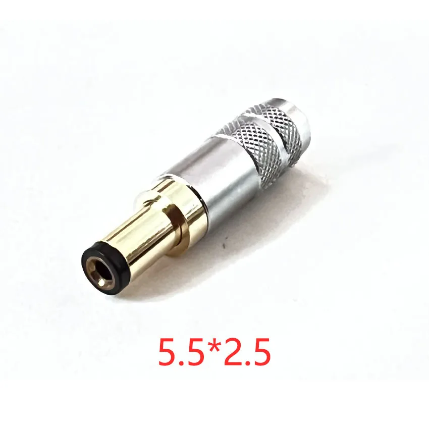 

1pc Quality Copper Plated Gold 5.5 X 2.5 5.5 X 2.1 4.0x1.7 3.5 X 1.35 mm DC Power Jack Male Plug Metal Connector Adapter