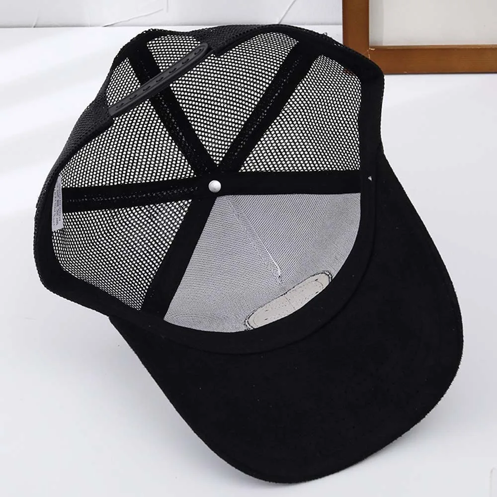 

Fashion Breathable Mesh Peaked Cap Adjustable Hollow Out Men Baseball Hat Polyester Anti-UV Women Sunshade Hat Versatile