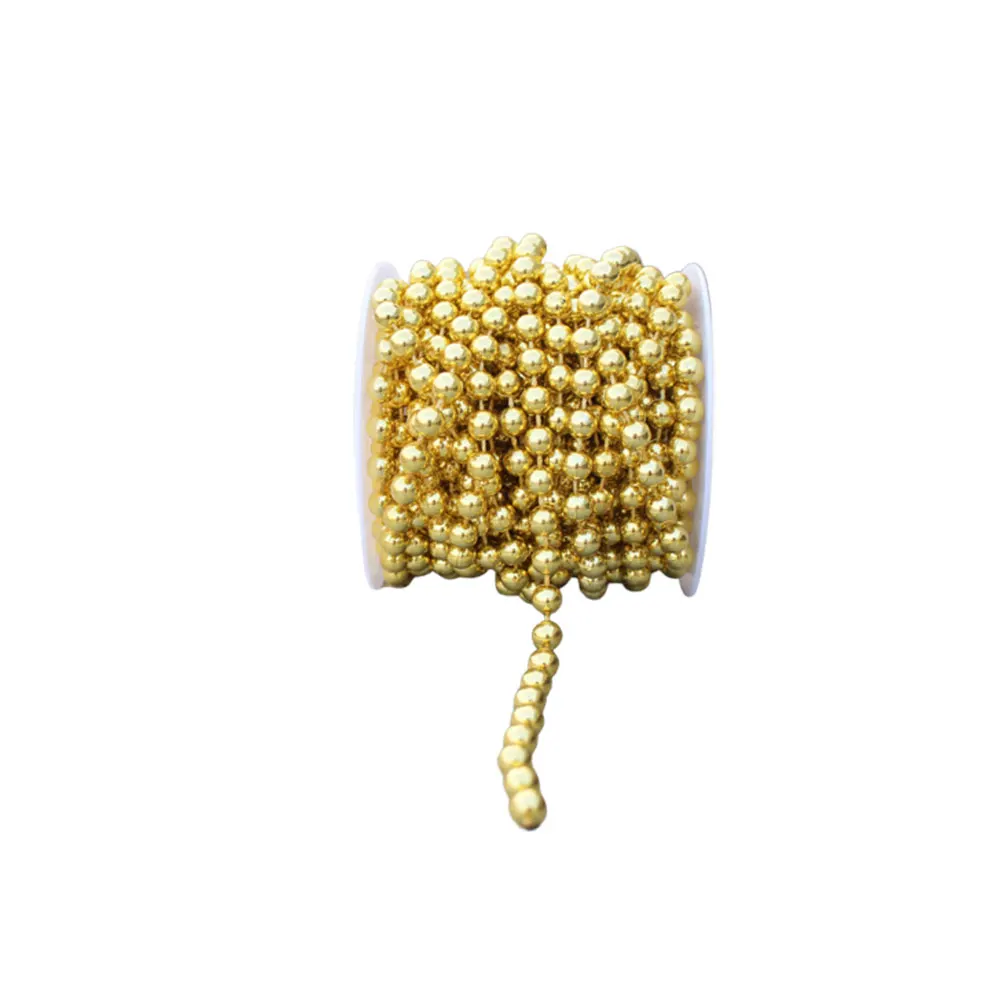 

8MM Electroplating Diy Beads String Bead String Decoration Chain DIY Uniform Color Glossy Surface Festive Beads