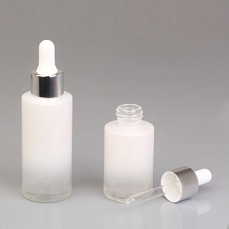 Flcopropriété Pulvérisateur Atomiseur à Pompe en Verre, Compte-Gouttes Portable, Pots à Crème, pour Voyage, Soins de la Peau, Emballage Cosmétique, 30-100ml