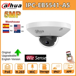 Dahua 5MP WizMind rybie oko kamera sieciowa IP IPC-EB5541 PoE-jako wbudowany mikrofon ludzi liczących mapę cieplną monitoring wideo IP67