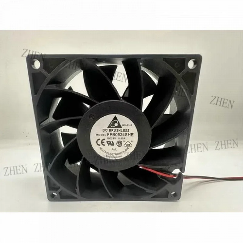 

Y FOR DELTA FFB0924SHE 9238 DC24V 0.60A 9CM 2-Wire Inverter Cooling Fan