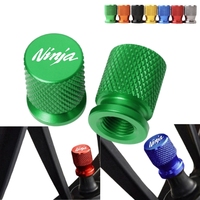 For Kawasaki Ninja 250 300 400 650 1000SX H2 Motorcycle Tire Valve Air Port Stem Cover Cap Plug CNC Aluminum Accessories