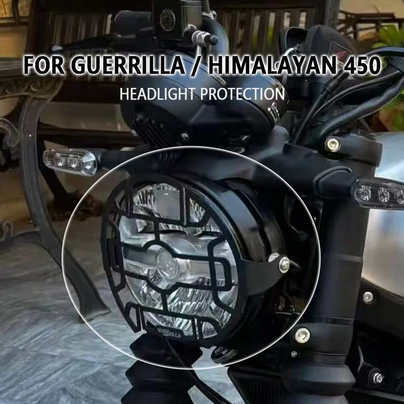 حامي المصباح ل Guerrilla الهيمالايا 450 2024 2025 Guerrilla450 Himalayan450 رئيس ضوء الحرس الشاشة الغطاء الواقي