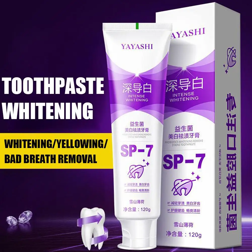 120g Probiotic Whitening Shark Toothpaste Teeth Whitening Toothpaste Toothpaste Oral Care Breath Fresh Plaque Prevents