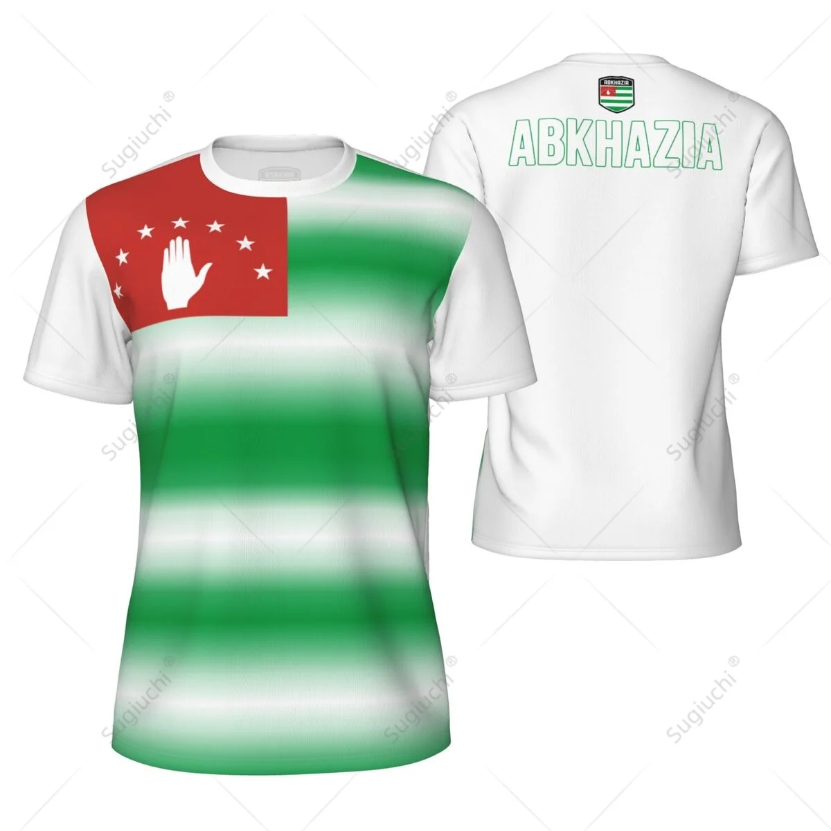 

Спортивная сетчатая футболка с флагом Республики Абхазии для бега, велоспорта, футбола, тенниса, фитнеса, с 3D-печатью, на заказ