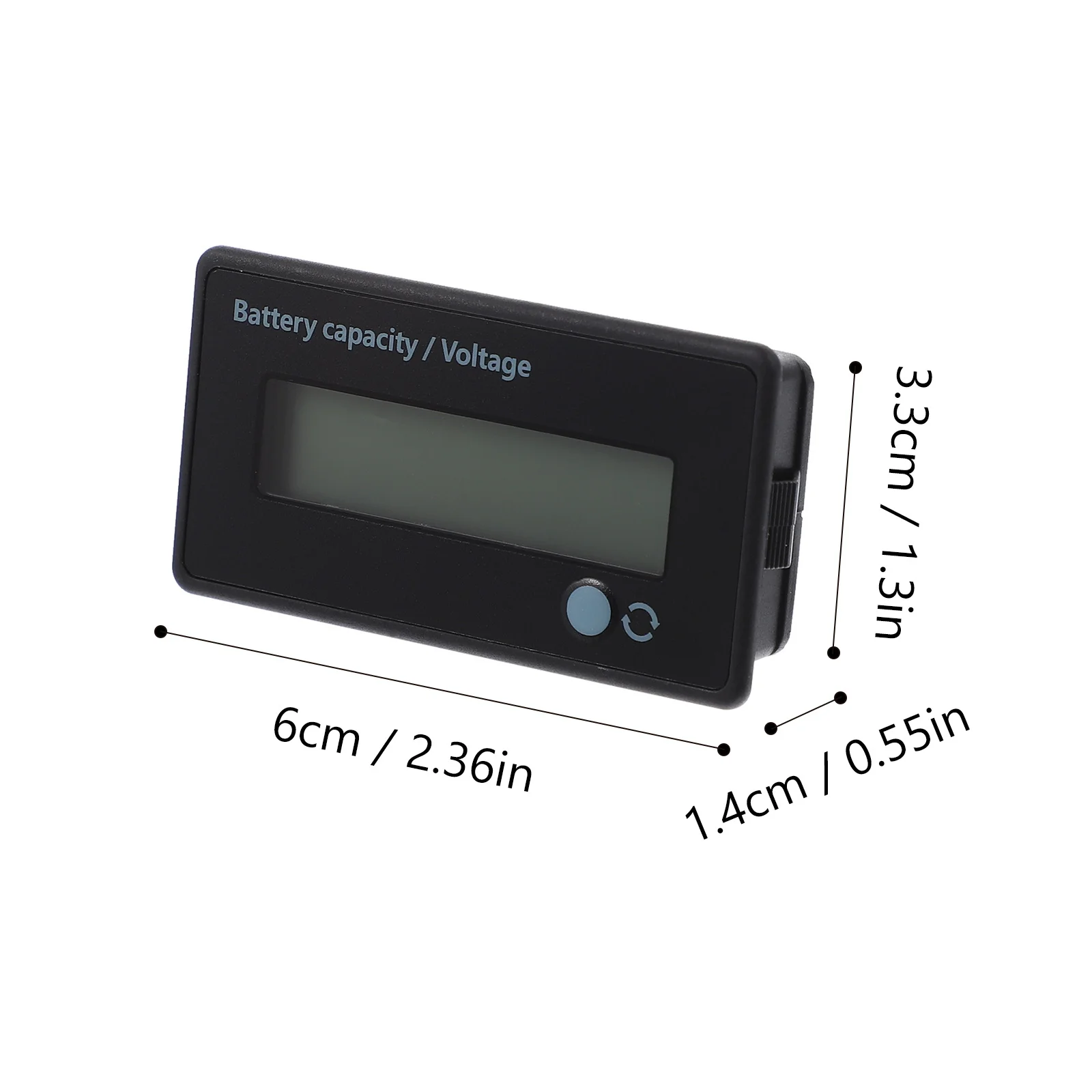 2pcs Lcd Vehicle Capacity Indicator Voltage Monitor For Vehicle Tester Tool Parts