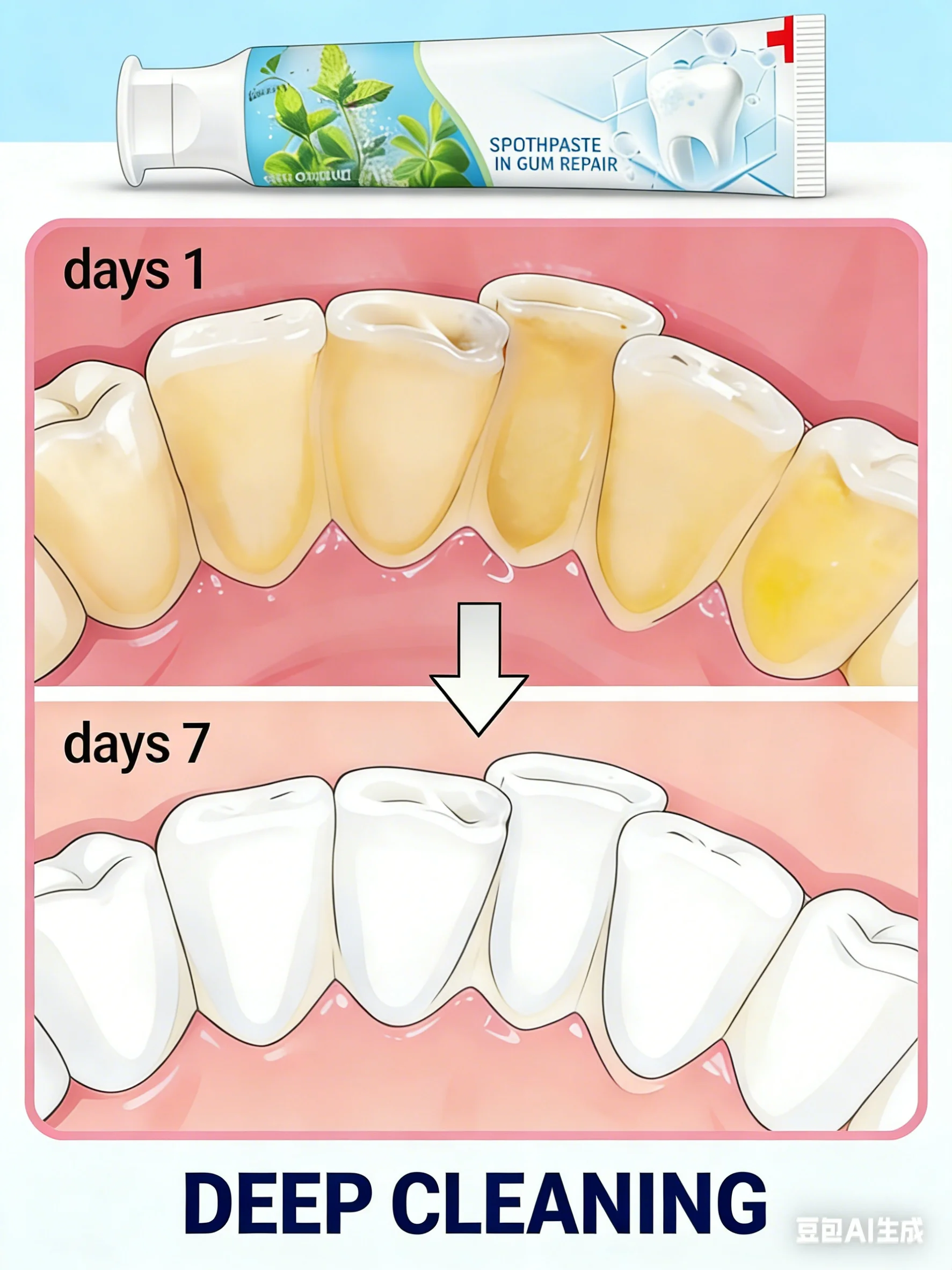 SP-4 Probiotic Toothpaste: No More Tooth Sensitivity, Bad Breath, Swelling, and Stubborn Stains. Deep Cleans for Daily Care.