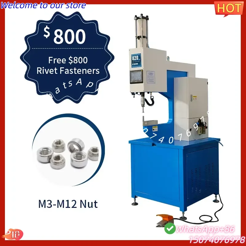 2026 Automatic Riveting Machine Sheet Metal Riveting Machine With Touch Screen Counting Function Low Price Offer