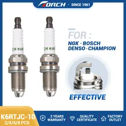 2-8PCS Replace for CHAMPION RC8VTYC4 Spark Plugs Torch K6RTJC-10 China Original High Quality Ignition System Auto Candles Power