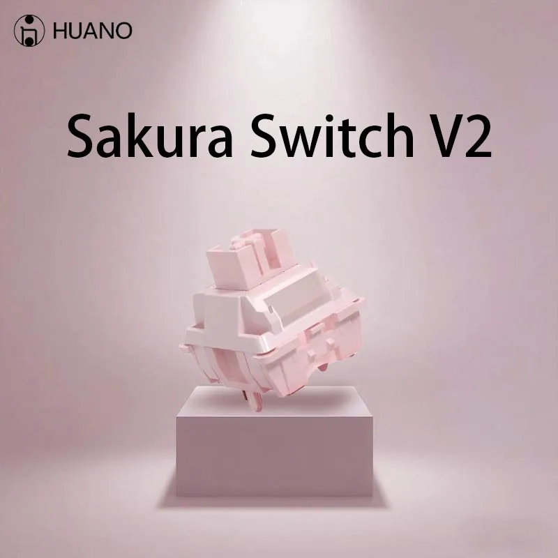 HUANO Sakura V2 Switch 5 Pinos 35g Linear Hot swap RGB Teclado Mecânico Interruptores Acessórios de Personalização Lubrificação de Fábrica