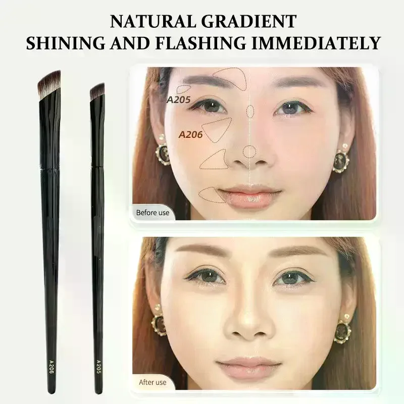 Professional Foundation Brush Triangular Brush Head Liquid Foundation Shadow Concealer Brush Women Face Base Makeup Beauty Tools