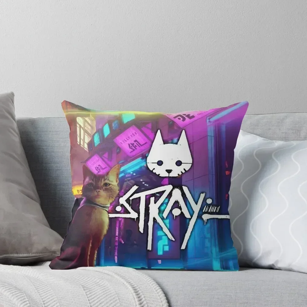 

stray game cat sad Throw Pillow Pillowcases Cushion Covers Sofa covers for pillows Luxury Pillow Case pillow