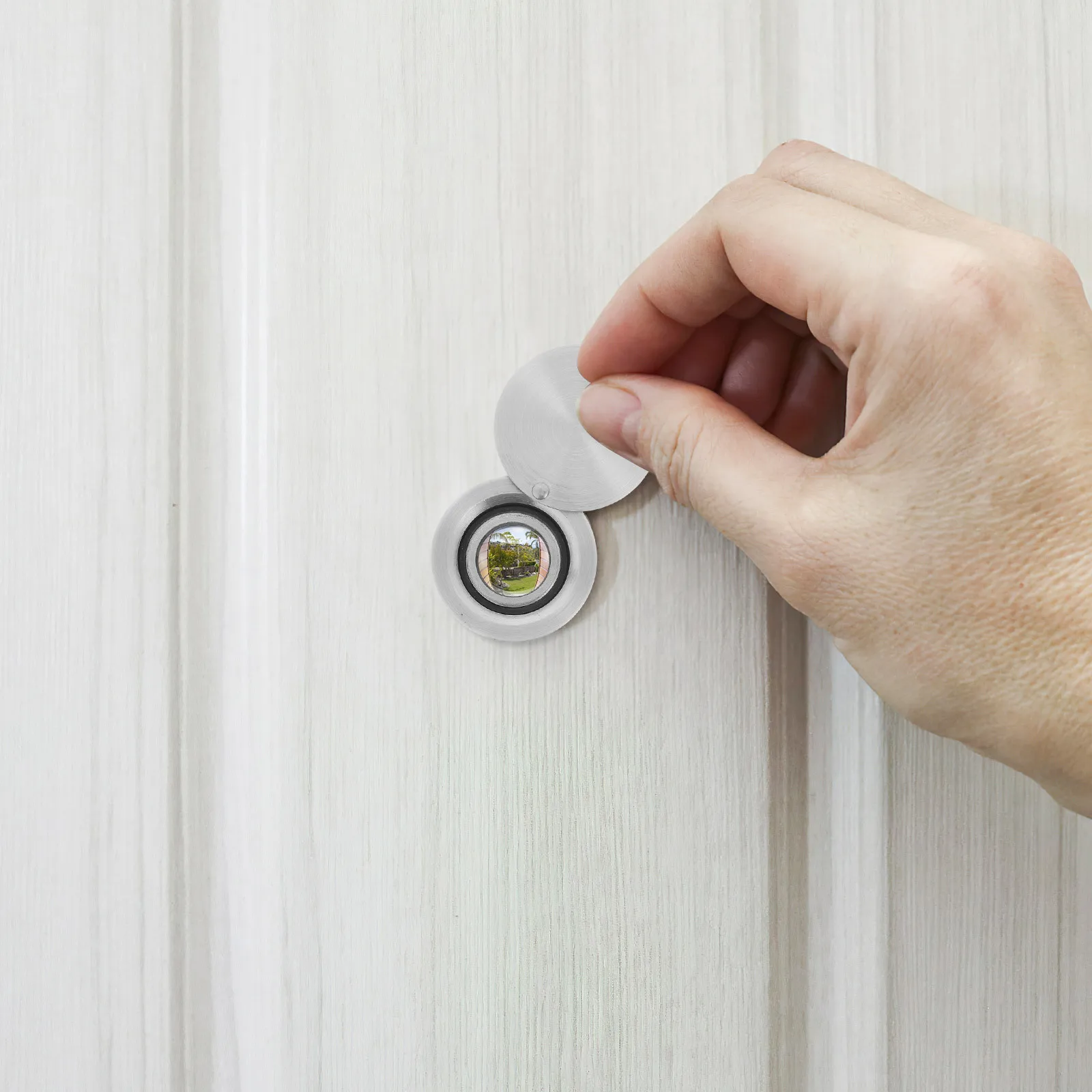 

Brass High Definition Peephole Safety Door Viewer Fits 40-55mm Doors Clear Wide Angle Lens Heavy Duty Rotating Privacy Cover