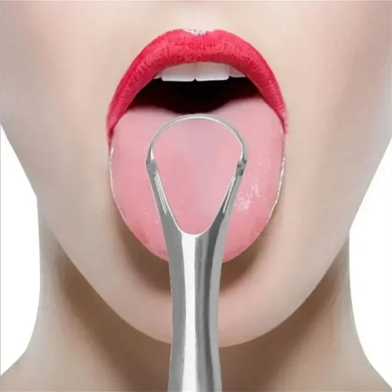 High Quality Stainless Steel Tongue Scraper Tongue Cleaner Bad Breath Removal Oral Hygiene Care Tongue Brush Tool