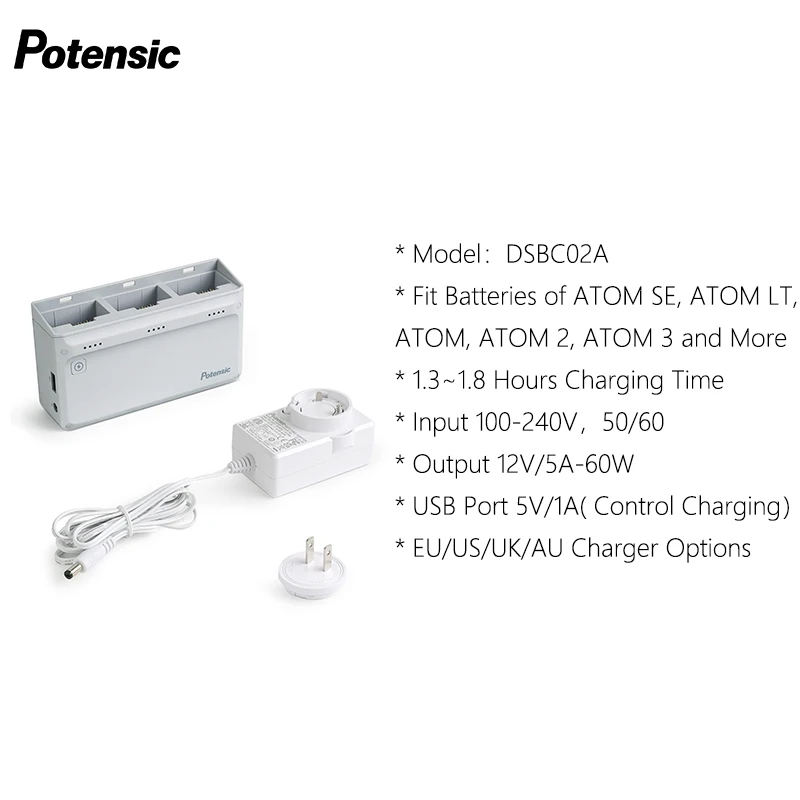 Potensic Original 60W Charging Hub for ATOM 2, ATOM SE, ATOM LT Drone