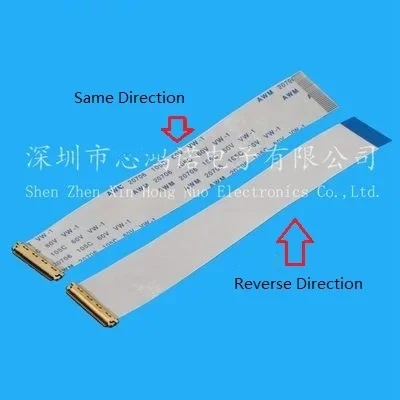 EDP الشريط كابل 0.5 مللي متر I-PEX 30Pin 40Pin 100 150 200 250 300 400 مللي متر AWM 20706 105C 60V VW-1 FFC FPC كابل مسطح مرن